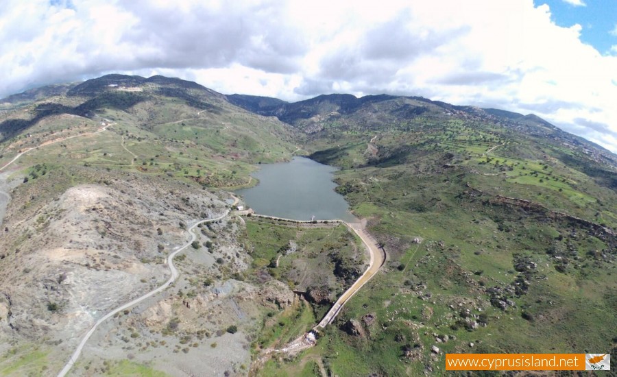 Mavrokolympos Dam Aerial View