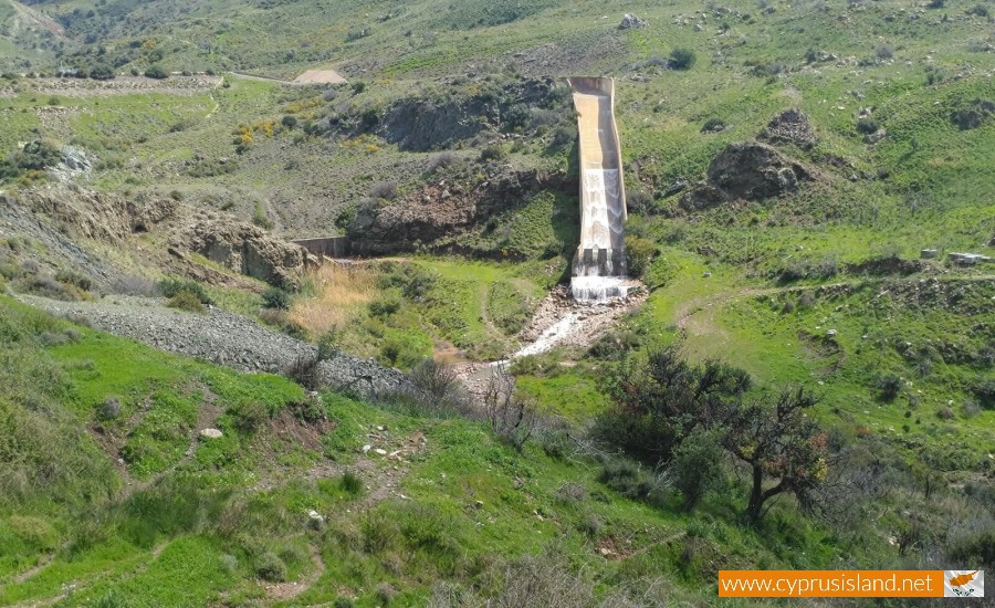 Mavrokolympos Dam Overflowing 2